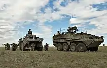 BABADAG TRAINING AREA, Romania - U.S. Soldiers of the 2nd Stryker Cavalry Regiment and Romanian forces of the 33rd Mountain Troop Battalion, Posada train together during the 2009 JTF-East rotation at the Babadag Training Area, Romania.