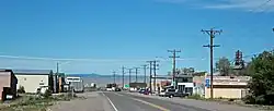 Romeo, Colorado, the western terminus of the highway.