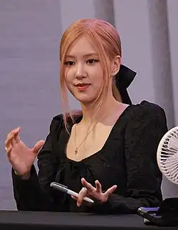 Rosé looking at the camera