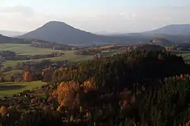 Růžovský vrch seen from the Noldenberg