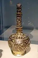 Rosewater bottle, Buyid art, early 12th century, Iran. Freer Gallery of Art.