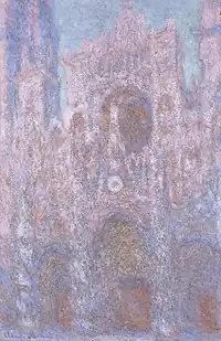 Rouen Cathedral- Setting Sun, (Symphony in Grey and Pink), 1894, National Museum Cardiff, Great Britain