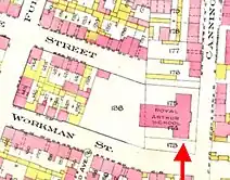 Royal Arthur School Map Location in 1912.jpg