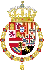 Coat of arms of the House of Habsburg, Spanish branch (Sardinian variant)