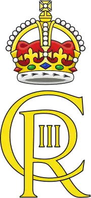 A logo with "CR III" and a crown (coloured)