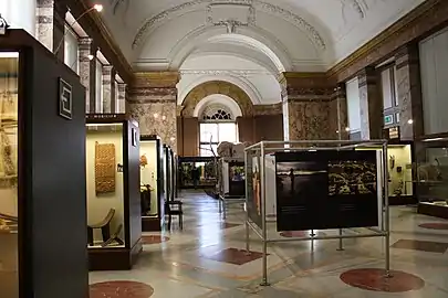 The interior of the museum, photographed in 2011, shortly before its major renovation