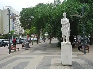 Portuguese pavement in Alameda Manuel Van Dunen, Luanda, Angola