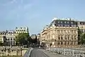 View of rue de Solférino from the Léopold-Sédar-Senghor bridge