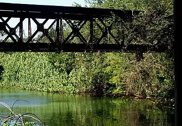 Ruins of an old bridge over Guajataca River