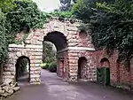 Ruined Arch, Including Fragments of Masonry at the Base of the Arch