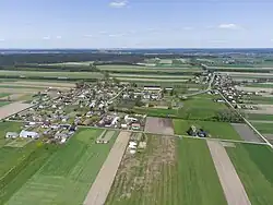 Aerial view from the south