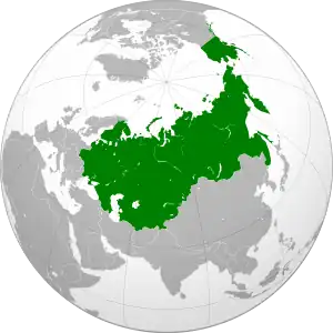 Russian Empire at its peak in 1866