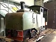 Ruston Proctor ZLH Paraffin Mechanical Locomotive in the workshop in Aberystwyth.