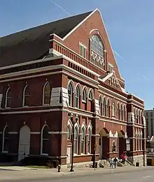 Image 66The Ryman Auditorium, home of the "Grand Ole Opry" in Nashville (from History of Tennessee)