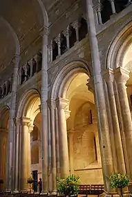 Pillars and arches of the nave.