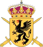 Coat of the arms of the Södermanland Regiment (P 10/Fo 43) 1994–2000 and the Södermanland Group (Södermanlandsgruppen‍) 2000–present.