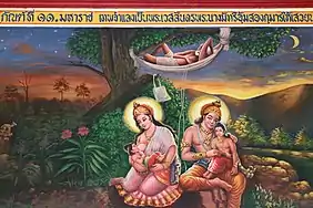 Devas take care of Vessantara's children.