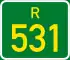 Regional route R531 shield