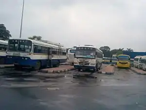 An SBSTC bus in Karunamoyee