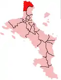 Location within Mahé Island, Seychelles