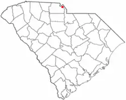 Location in South Carolina