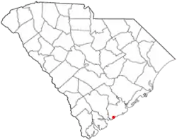 Location of Seabrook Island in South Carolina