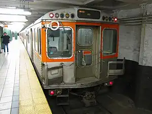 Broad Street Line train at the station