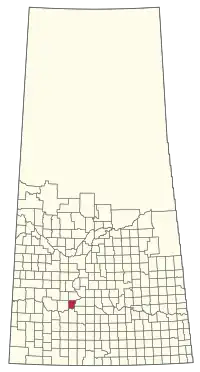 Location of the RM of Canaan No. 225 in Saskatchewan