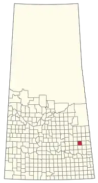 Location of the RM of Orkney No. 244 in Saskatchewan