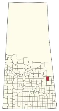 Location of the RM of Preeceville No. 334 in Saskatchewan