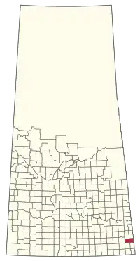 Location of the RM of Antler No. 61 in Saskatchewan