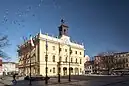 Market Square and Town Hall in Ostrów Wielkopolski