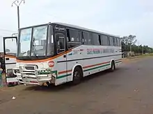 A state-run SNTV coach running between Ouagadougou (Burkina Faso) and Niamey, Niger