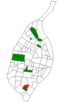 Location (red) of Holly Hills within St. Louis