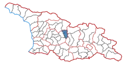 Location of the municipality within Georgia