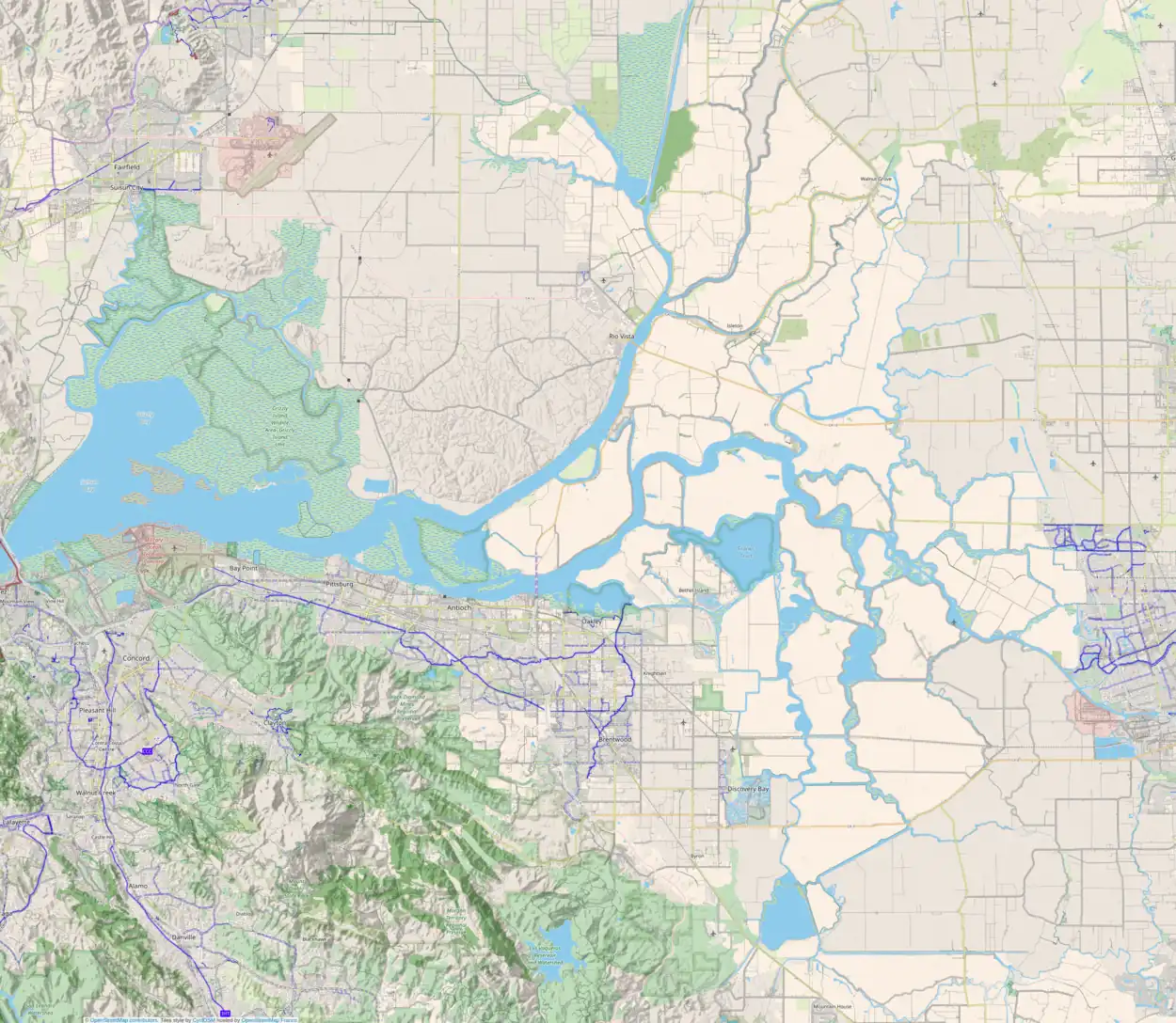 Delta Cross Channel is located in Sacramento-San Joaquin River Delta