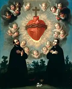 Another anatomically correct Sacred Heart, painted in c. 1770 by José de Páez.