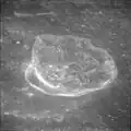 Saha E crater from Apollo 11