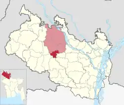 Location of Saidpur