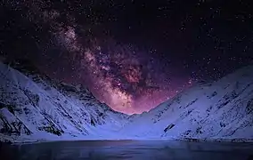 Lake Saif-Ul-Mulook at night