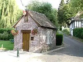 The town hall in Saint-Germain-de-Pasquier - the smallest in France