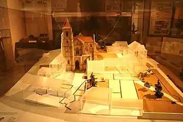 Model of the former abbey