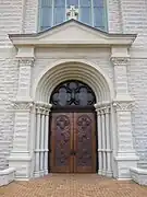 Entrance to Saint John’s Catholic Church