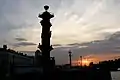 Columns at sunset