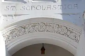 Detail above main entrance