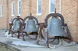 Tower bells removed for maintenance, 2014