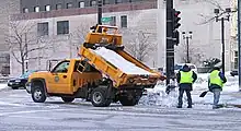 Dump truck in Milwaukee, Wisconsin