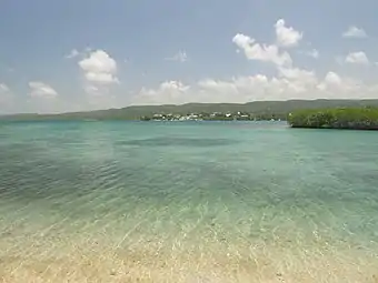 Sector San Jacinto seen from Cayo Aurora