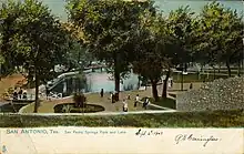 1907 Postcard, San Pedro Springs Park and Lake