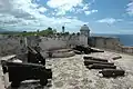 Cannons seen inside the fortress